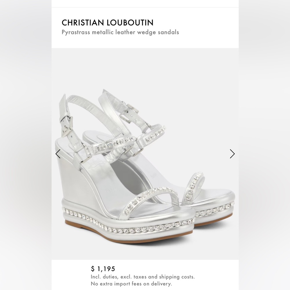 Elegant Silver Wedge Sandals